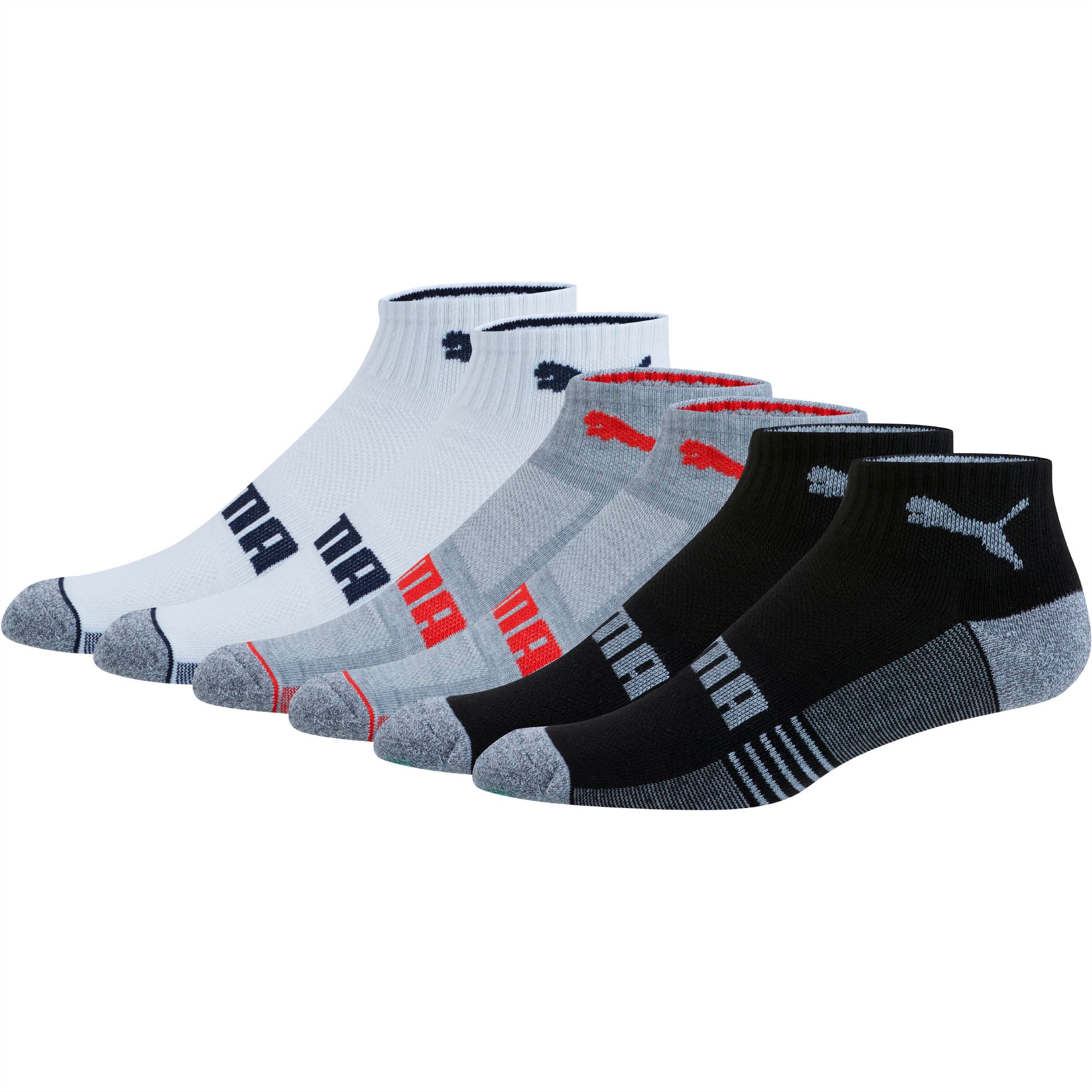 Puma All Over Print Quarter Sock Chaussettes Boy's à Logo imprimé sur  l'ensemble, White/Grey Mélange, 31 Taille Normale Mixte Enfant : :  Mode